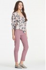Укороченные нежно-розовые брюки с карманами Susanne